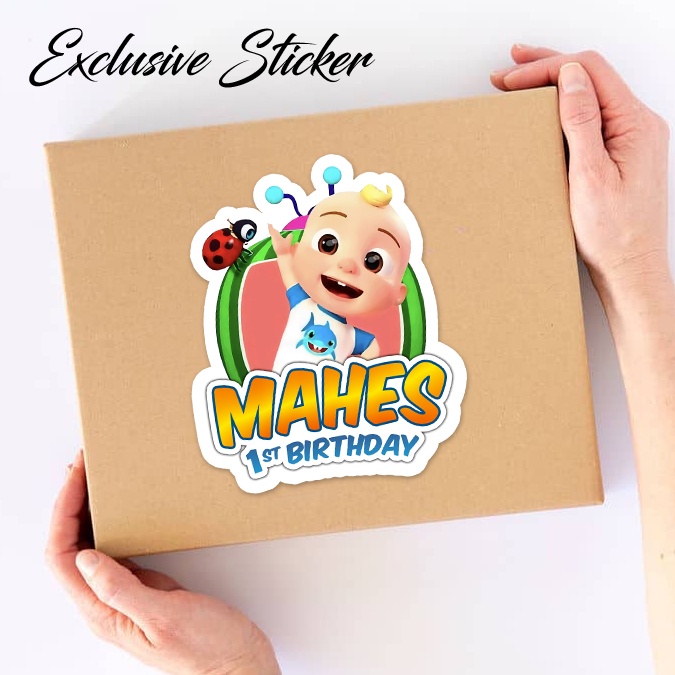 

50 STIKER / STICKER COCOMELON 2-3 ULANG TAHUN / ULTAH / BIRTHDAY