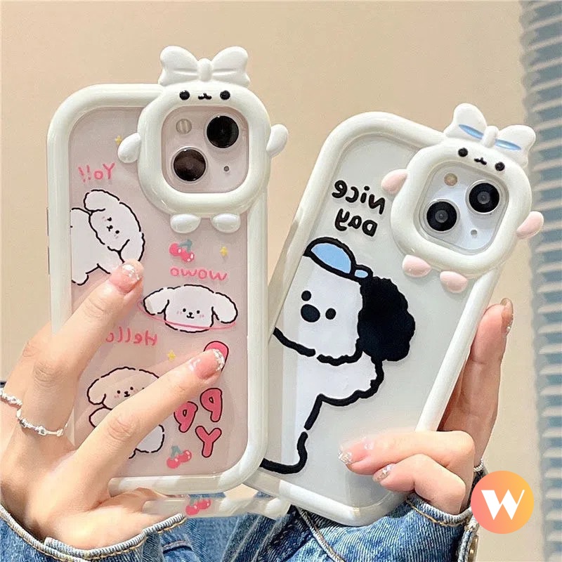 Soft Case TPU Motif Kartun Anjing Lucu Untuk IPhone 14 7 8 6 6S Plus 11 13 12 14 Pro Max XR X XS Max SE 2020 14Pro Max 14 Plus