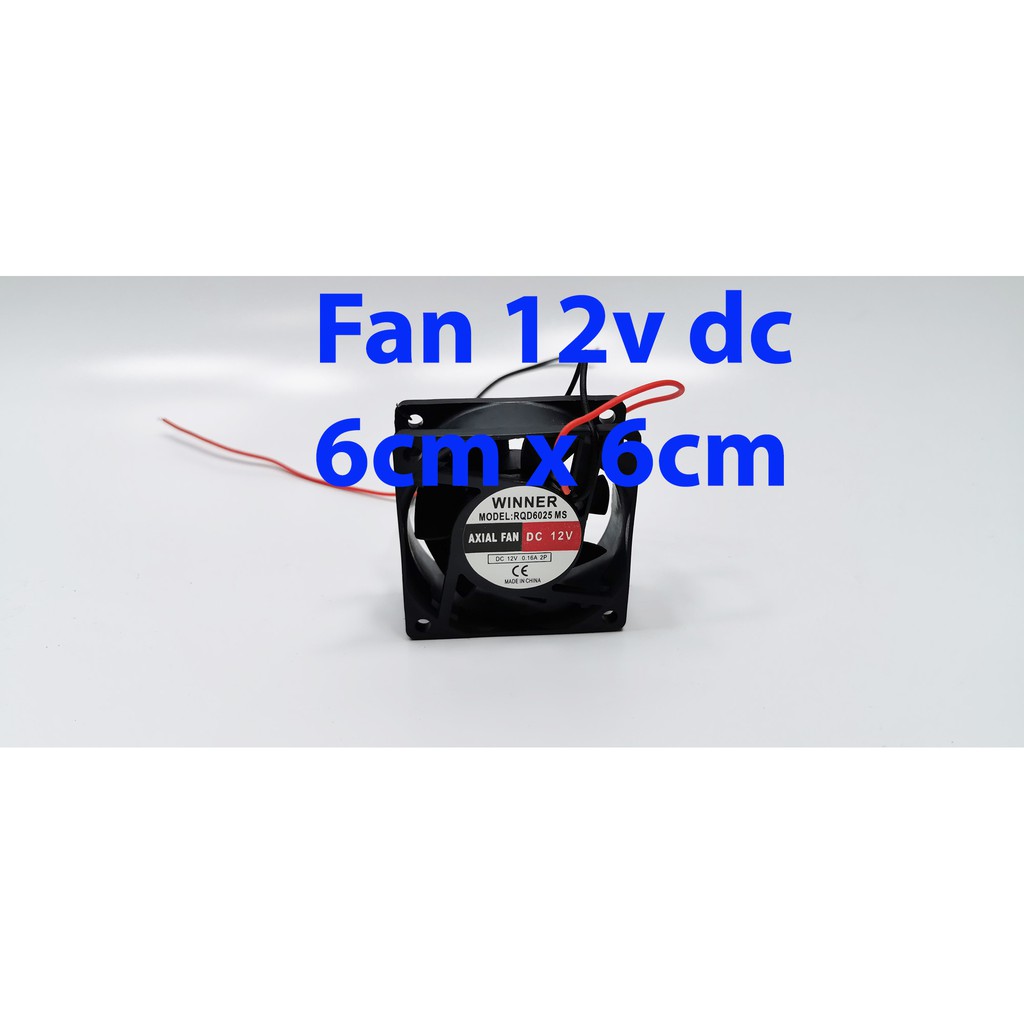 KIPAS DC 12V 6cm x 6cm Merk WINNER / Fan DC