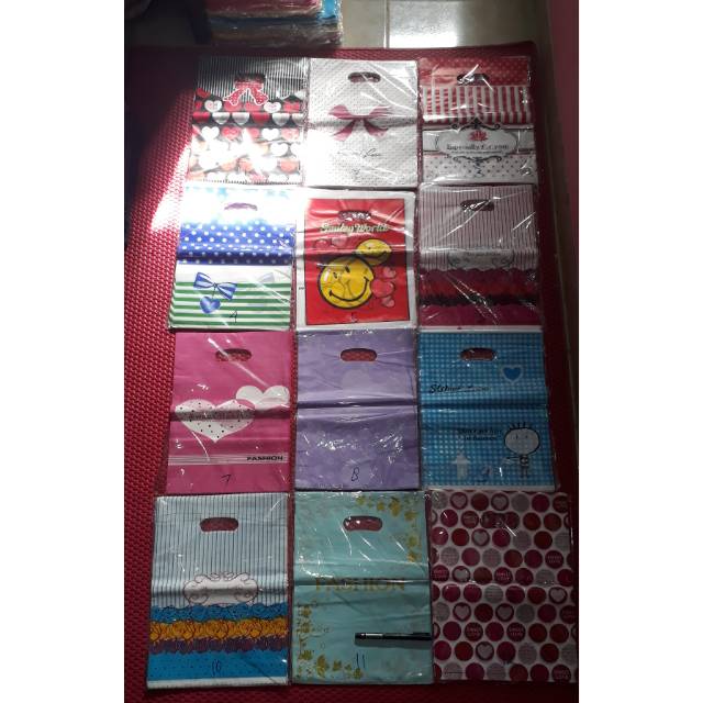Kantong Kresek Full Colour 25cm Motif Lucu