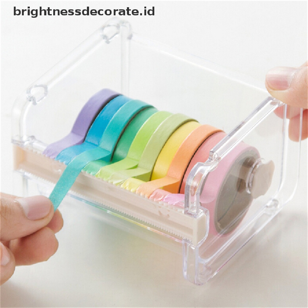 Dispenser Holder Pemotong Tape Washi Untuk Desktop