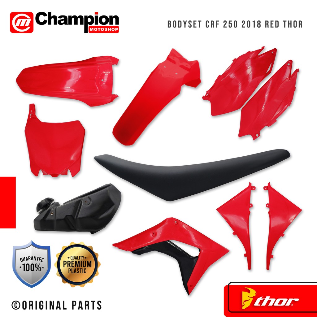 Body Set Plastik Body Cross Trail CRF 250 2018 Include Jok dan Tangki Thor
