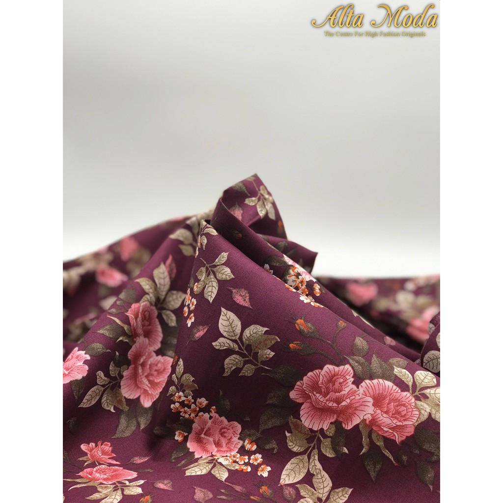 

Alta Moda Katun Motif Fancy Floral - Ungu Kain Premium (1M)