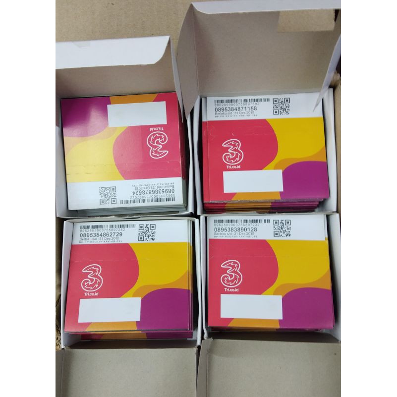 KPK Grosir Kartu Perdana Kosong Tri KPK Three KPK Tri Kartu 3 4G LTE