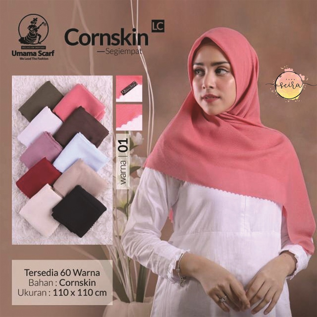 [BISA COD] Umama Kerudung / Hijab Corn Skin / Cornskin LC (Laser Cut)