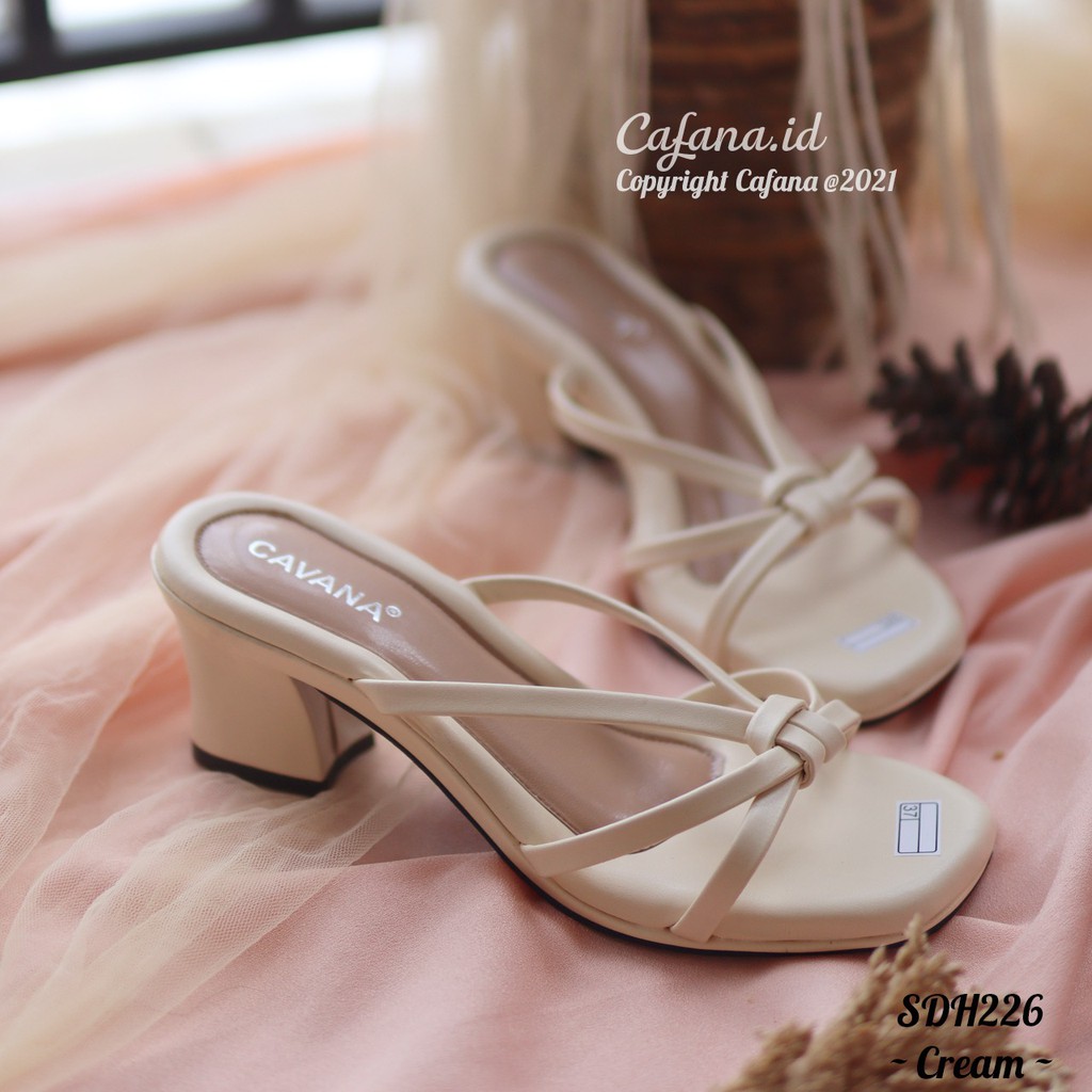 Cafana Sandal Heels Wanita Hak Tahu Nazua SDH226