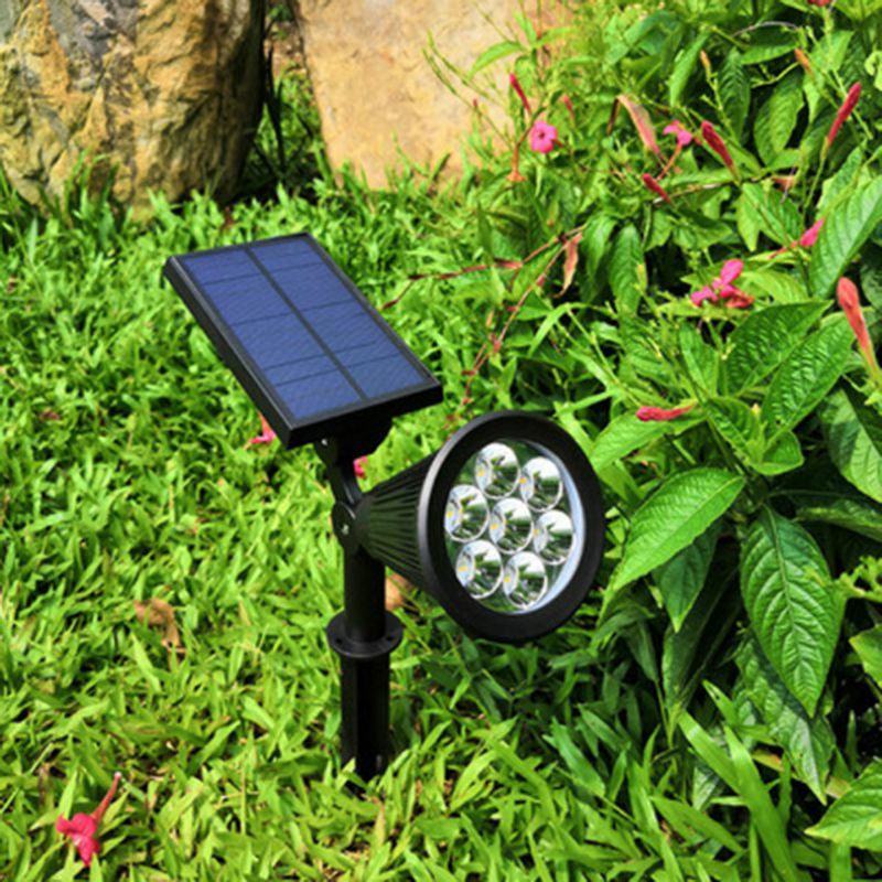 Lampu Taman Solar Tancap LC14c 7 LED Sorot Tenaga Matahari