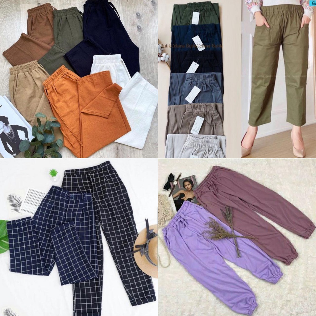 [12.12] RX FASHION - CUCI GUDANG KULOT JOGGER PANTS /GRUPPY JOGGER / BUNA CULLOTE / VIVI PANTS CELANA WANITA / JOGGER KOREA MODENA / SASHA PANTS