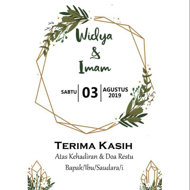 Thanks card + Tali Rami, kartu ucapan terima kasih, souvenir kartu card 100pcs