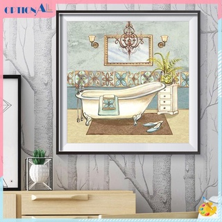 Diy Lukisan Diamond 5d Dengan Gambar Bathtub Bergaya Klasik Untuk Hiasan Dekorasi Rumah #5