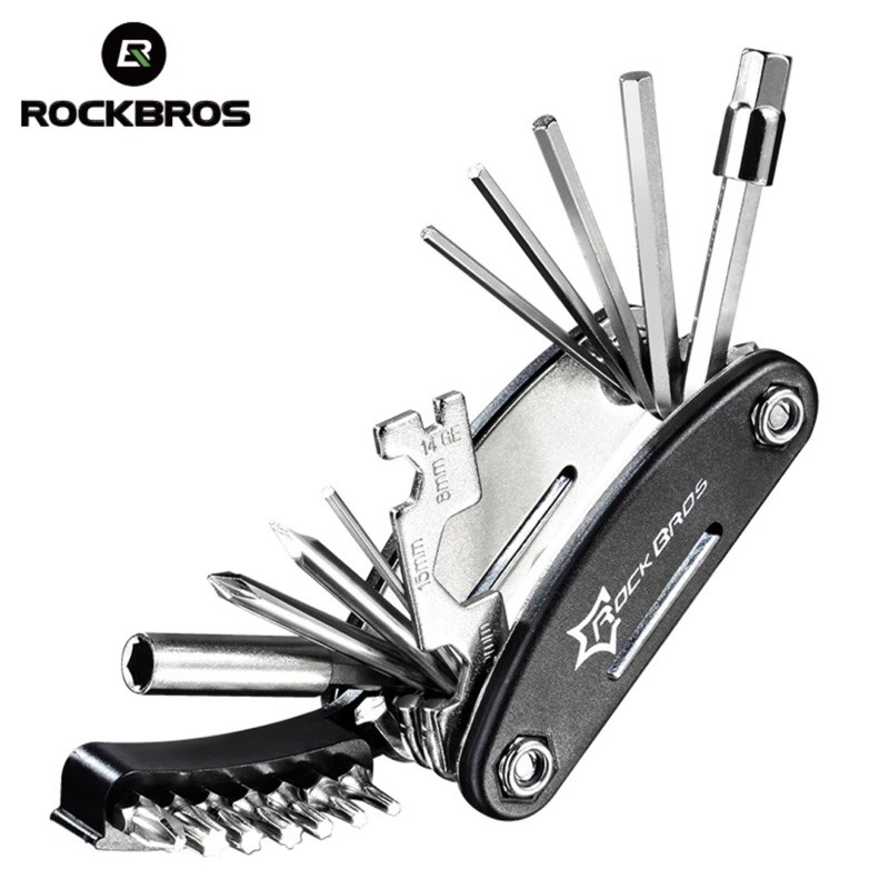 Rockbros GJ8002 Kunci Set Sepeda 16in1 Repair Tool Kit Bicycle Hex Wrench Screwdriver 5.007.0008