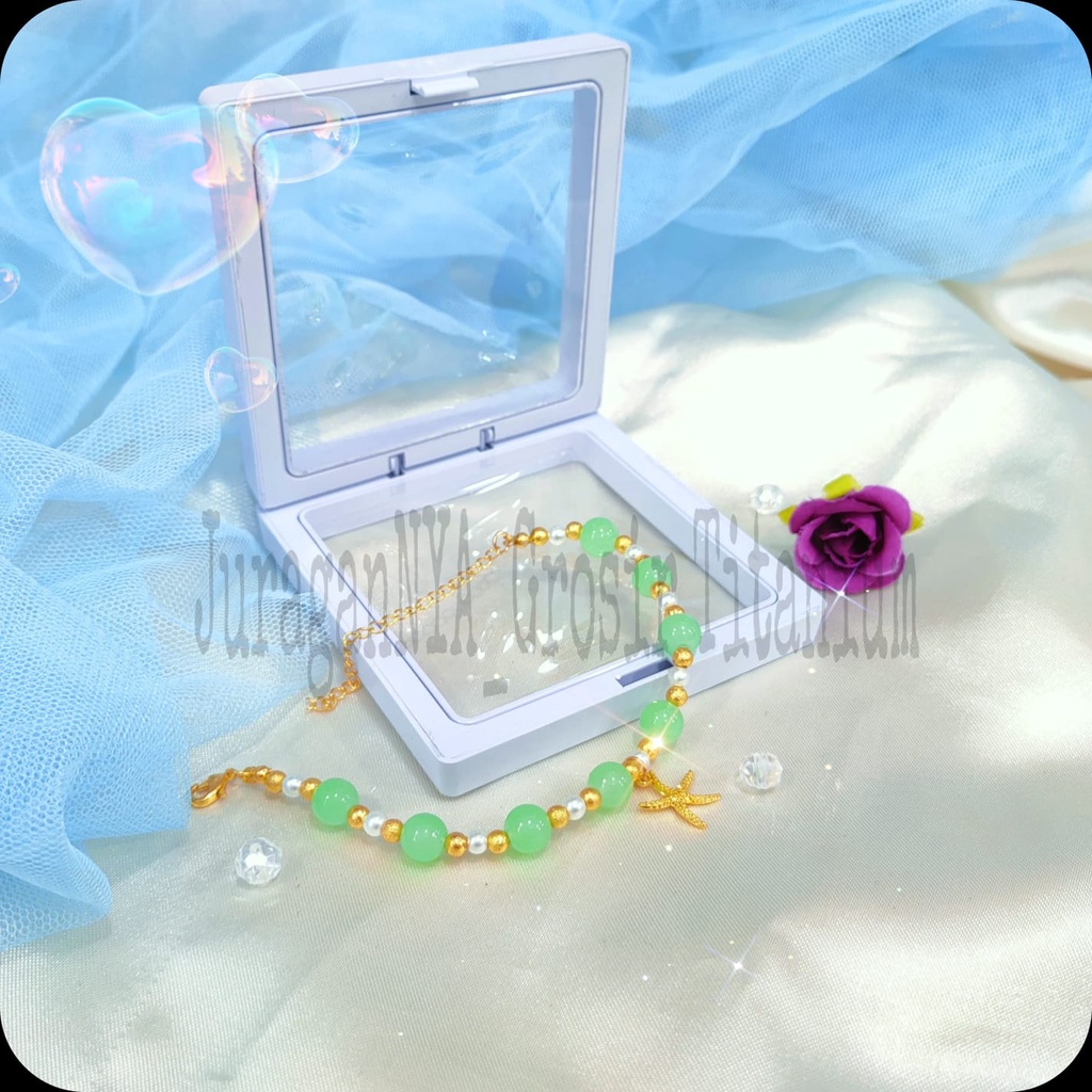 KRISTAL TITANIUM GELANG BINTANGLAUT+KOTAK STYLE KOREA SUPER ELOK ANTIK