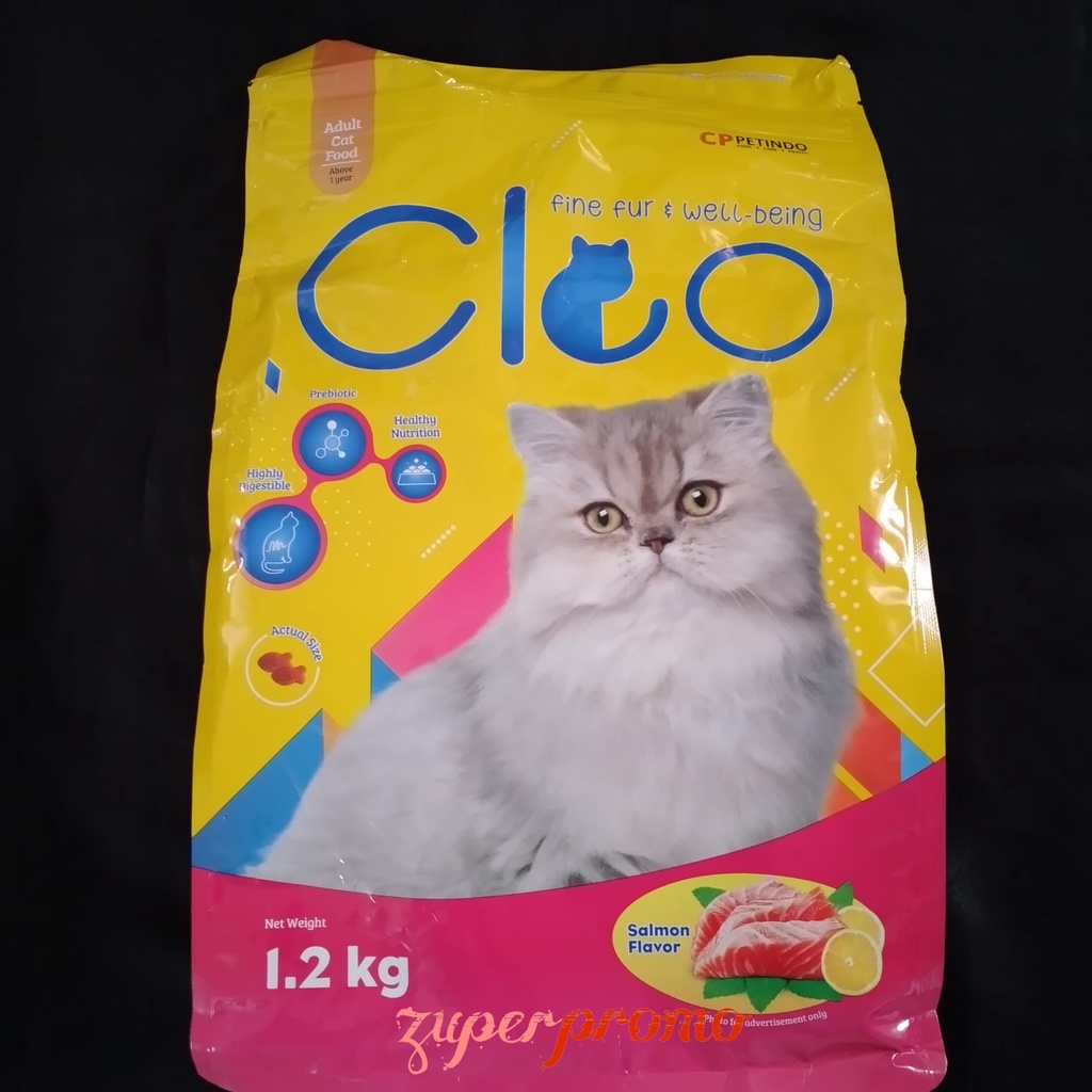 Cleo Salmon 1.2kg / Cleo Salmon Adult / Pakan Kucing Dewasa Rasa Salmon / Cleo Adult Salmon