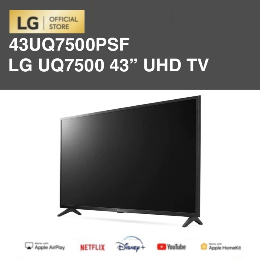 2022 LG 43UQ7500PSF / 43UQ7500 43” UHD 4K Smart TV ThinQ AI