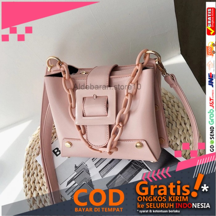 Tas mini selempang wanita fashion Kireina - Merah Muda ald21