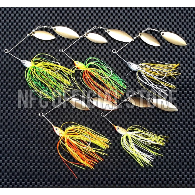 Spinner bait 12,5 gram Umpan casting Gabus dan Toman dengan warna KILLER