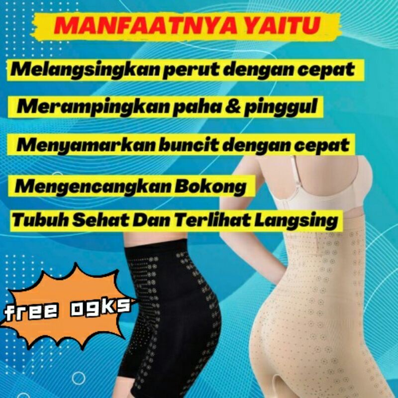 Korset Celana Pelangsing Perut Buncit Dan Paha Wanita / korset solania  /  High Quality Korset Perut Korset Pelangsing Buncit melahirkan Perut Infrared Kawat Penyangga  / Korset Celana Pants Infrared 3in1 Pelangsing Wanita Pengencang perut