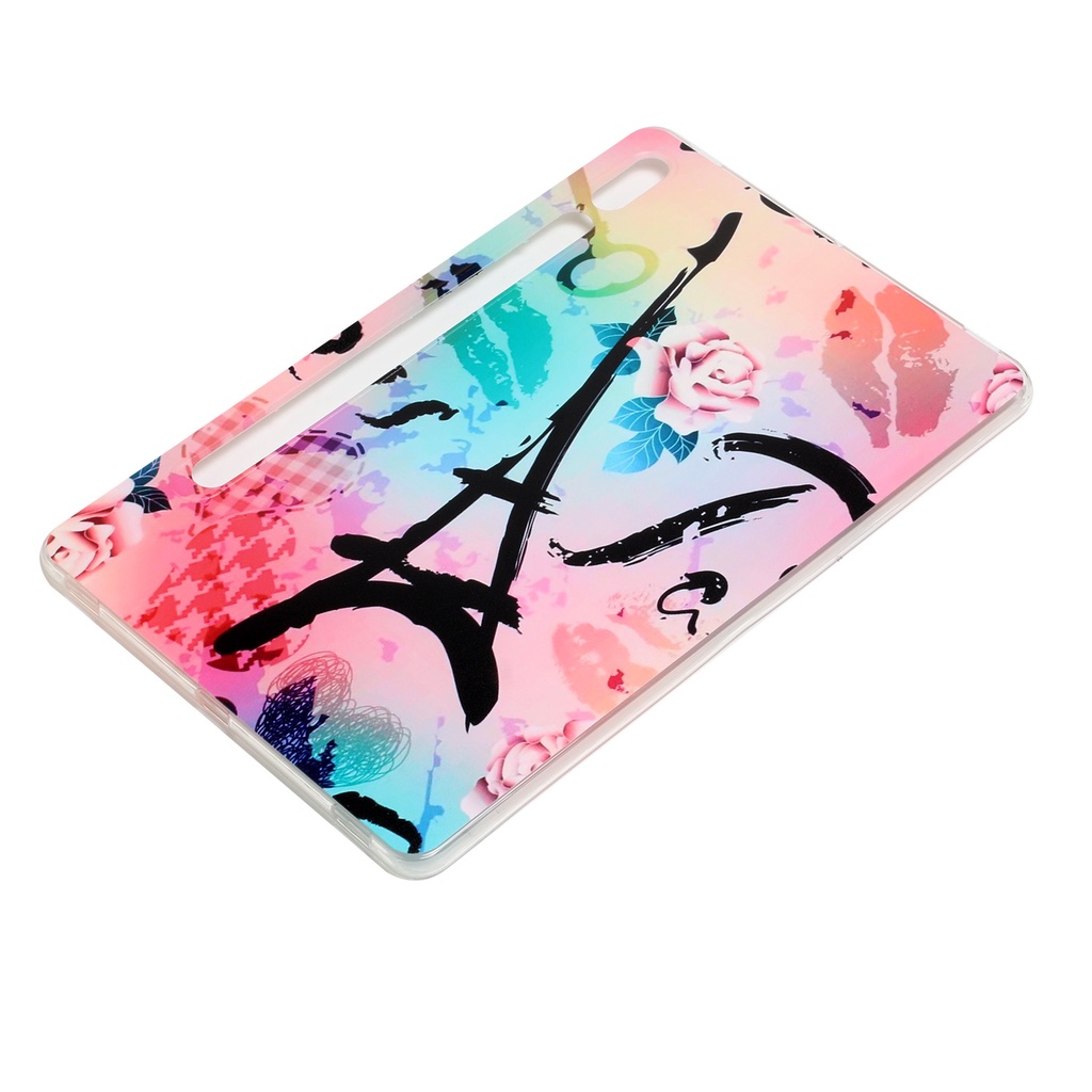 For Samsung Galaxy Tab S7 FE S8 Plus S8+ S7+ 12.4&quot; SM-X800 SM-X806 SM-T730 SM-T733 SM-T736B SM-T970 SM-T976B Fashion Tablet Protection Cover Painted Pattern Soft TPU Case