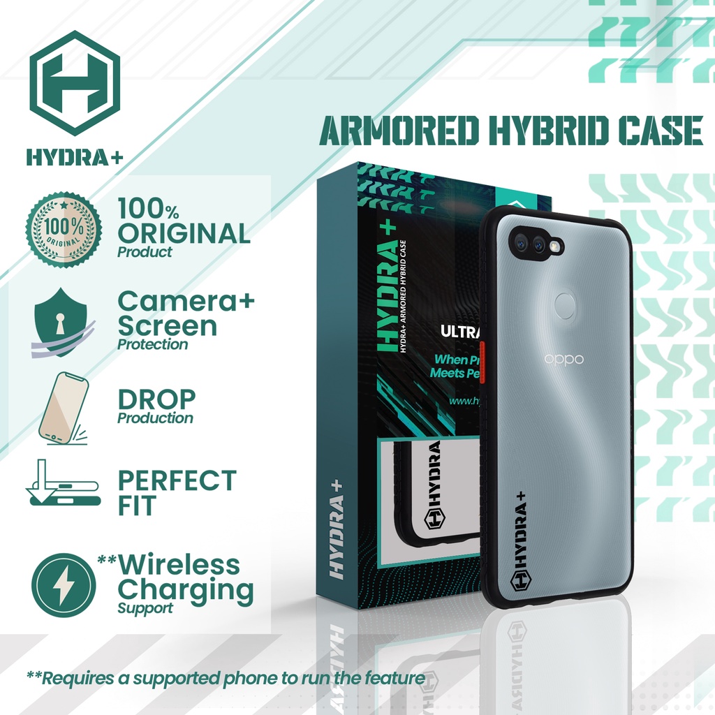 HYDRA+ OPPO A12 Armored Hybrid Case - Casing Hardcase Soft