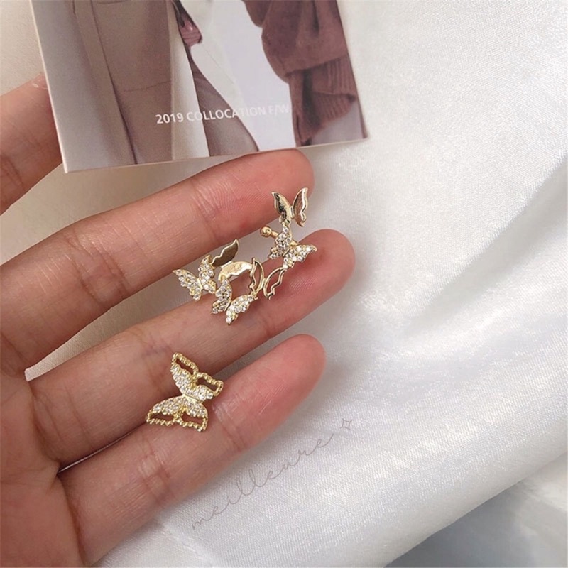 Anting Korea Wanita Fashion Titanium Tusuk Jepit Panjang Tindik Stud Xuping Aksesoris Wanita Emas Wo