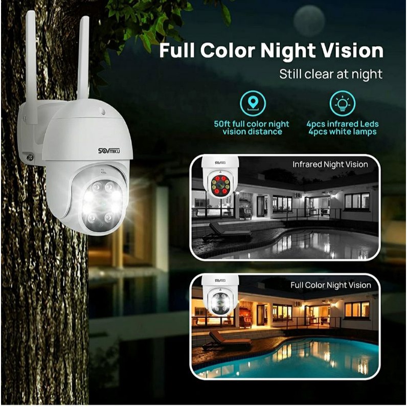IP CAM YOOSEE CCTV OUTDOOR 5MP PTZ SPEED DOME WIRELESS DETECT MOTION