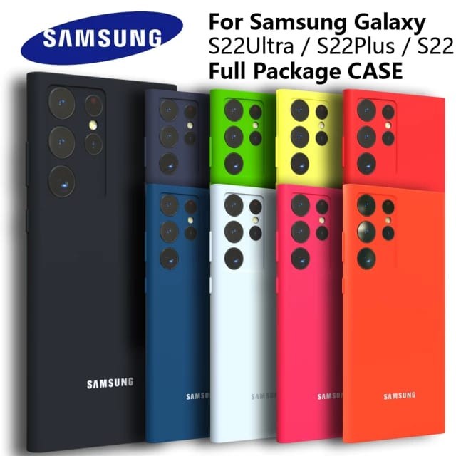 SOFT CASE SAMSUNG S23 ULTRA 5G S22 PLUS S22 ULTRA OFFICIAL SILICONE COVER LOGO