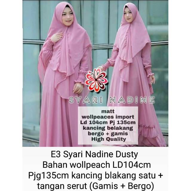 Syari nadine-gamis nadine murah