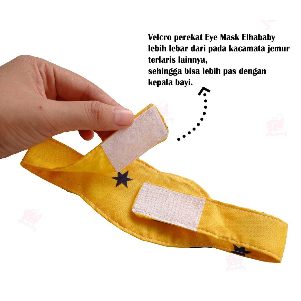 Kacamata Jemur Bayi Bahan Kain -  Eye Mask Baby Sun Protector - Pelindung Mata Bayi