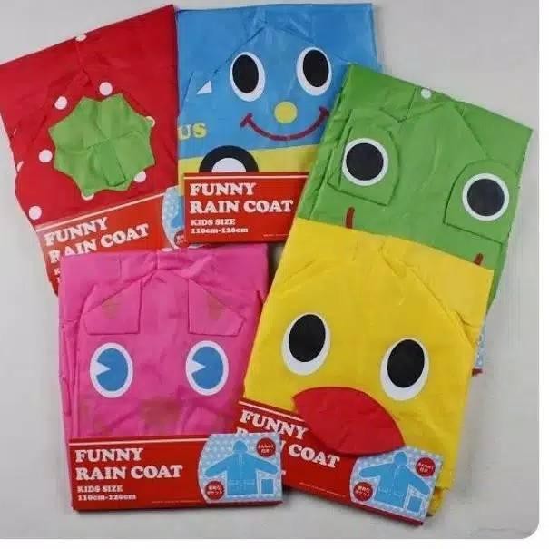 Funny Raincoat / Jas Hujan Anak - Jas Hujan Anak Karakter Lucu