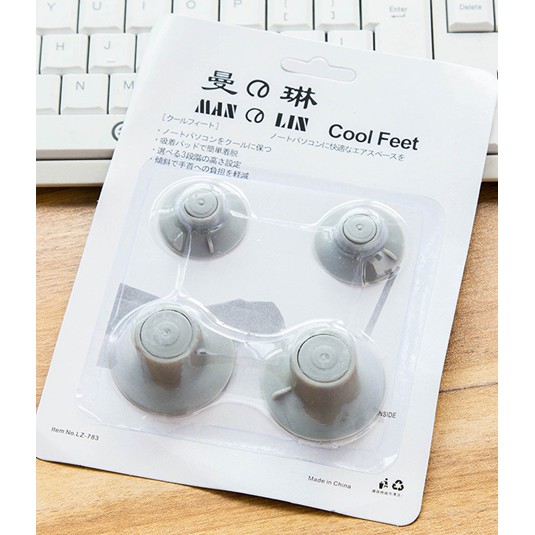 Bantalan Kaki Karet Penyanggah Laptop - Cool Feet Notebook (4 BIJI)