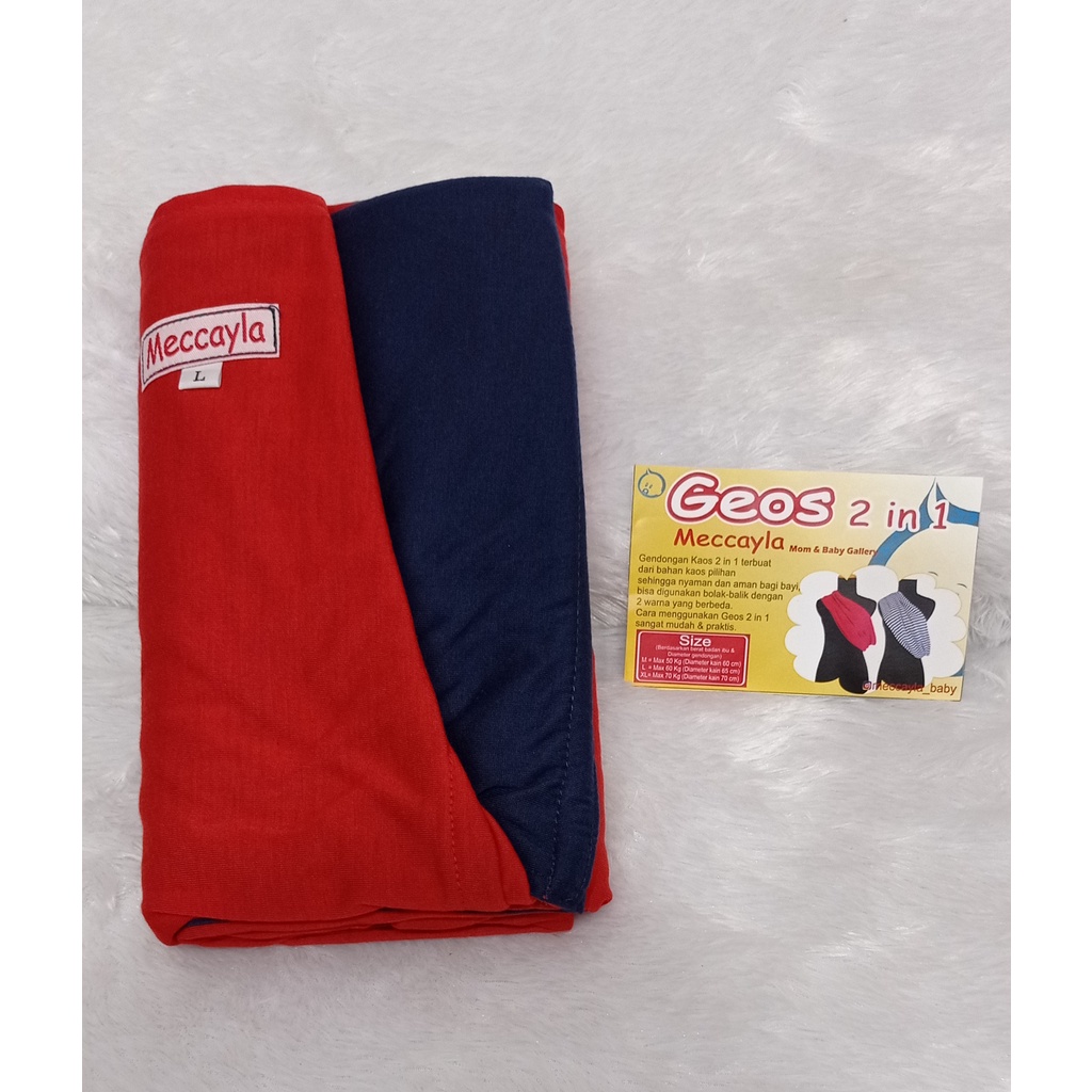 GENDONGAN BAYI KAOS MECCAYLA, GENDONGAN SLING RING, GENDONGAN KAOS, GENDONGAN KAOS DOUBLE