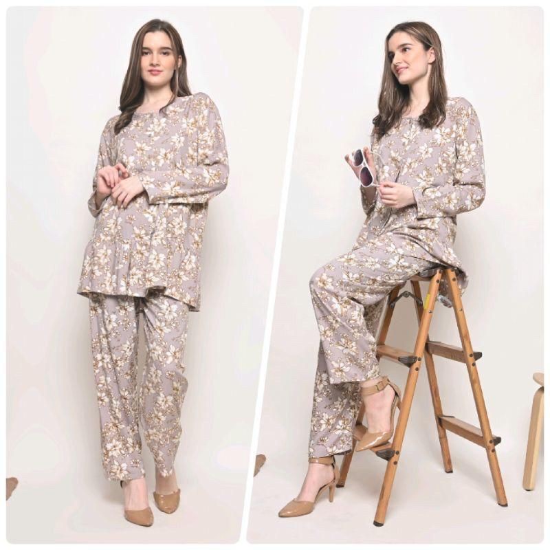 DASTER MURAH -HABEL- ONESET PIYAMA LENGAN PANJANG