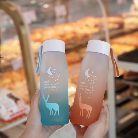 Botol Minum Plastik Model Snow Deer 600ml