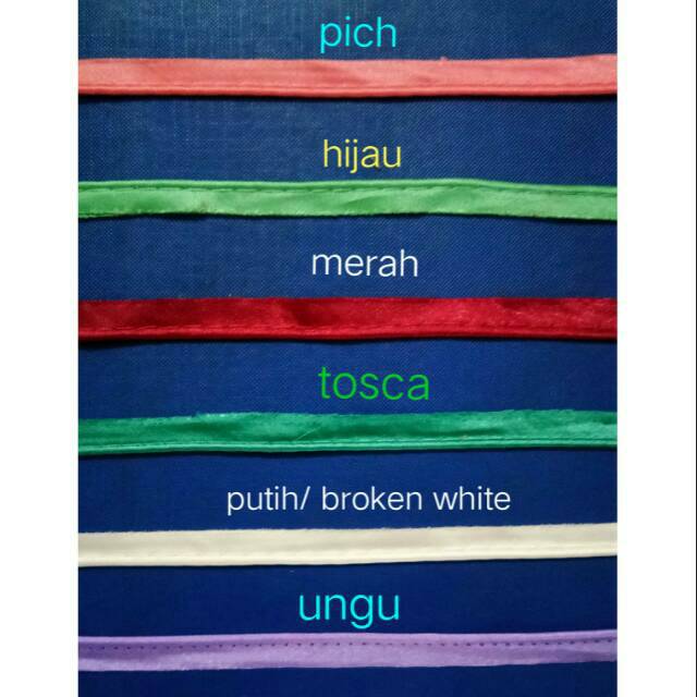 Bisban isi / bisban satin isi, roll panjang 15yard (13.5 meter).