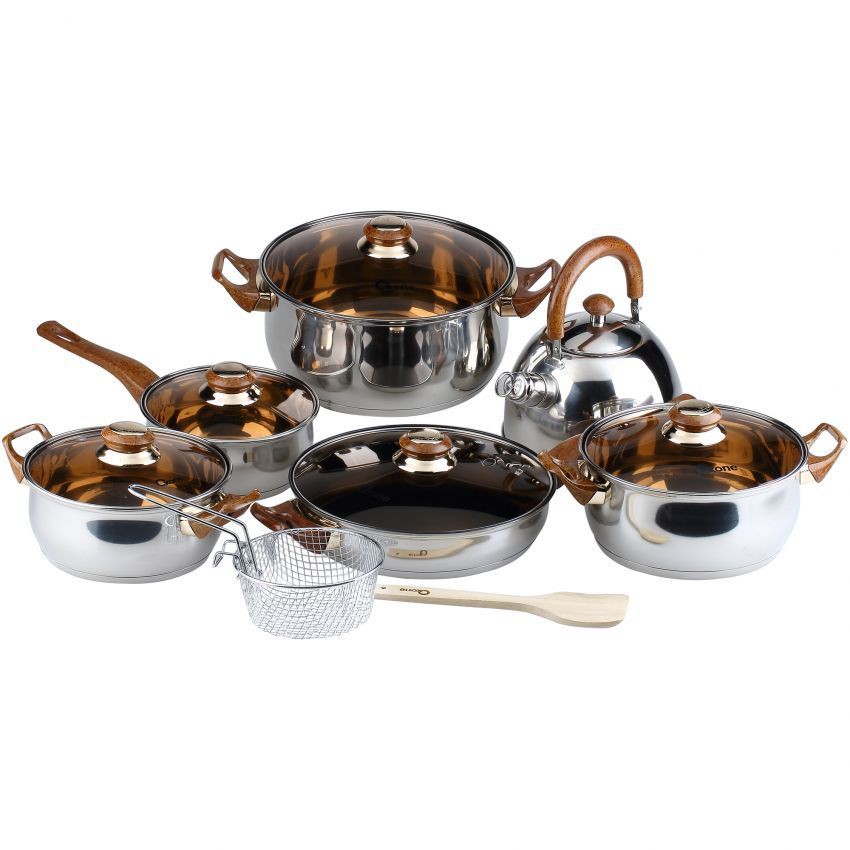 Home-Klik Oxone Eco Cookware OX-933 Set Panci - Cokelat