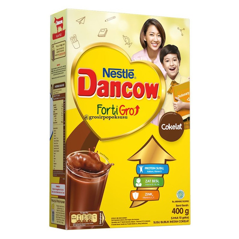 

Dancow FortiGro Full Cream/Instant/Instant Coklat 400gr/grosirpopoksusu