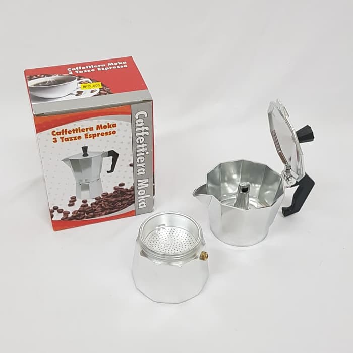 Manual Moka Pot Coffee Espresso 3 Cups