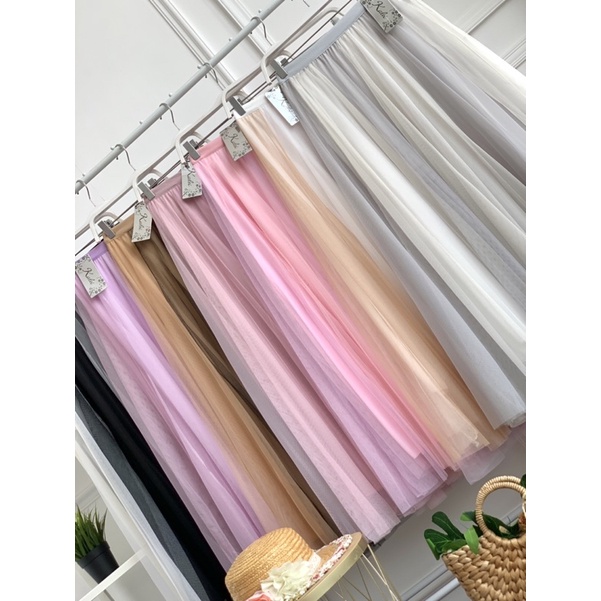 FW R548 Rok Tutu Two Tone Panjang Import Premium Quality