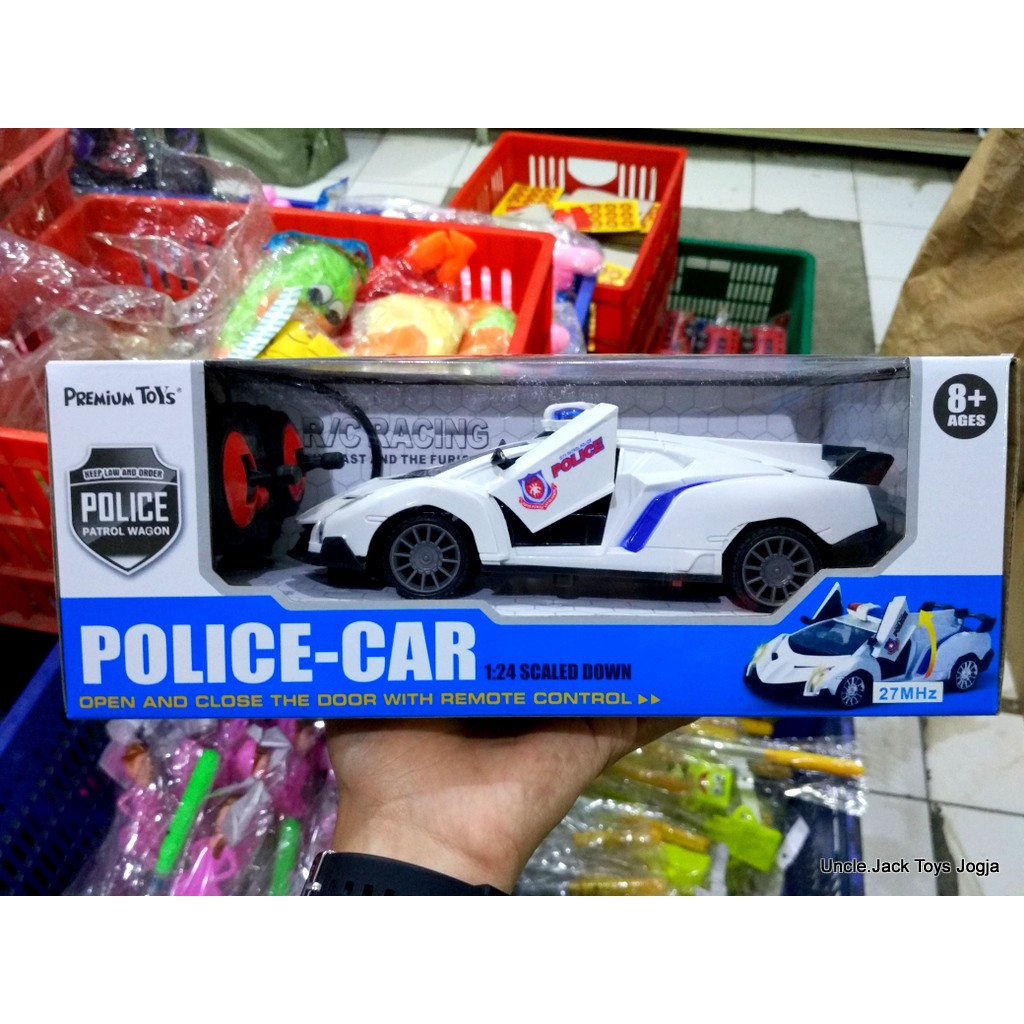Mainan Anak - RC Mobil Polisi - RC Openable Door - Remote Control Car