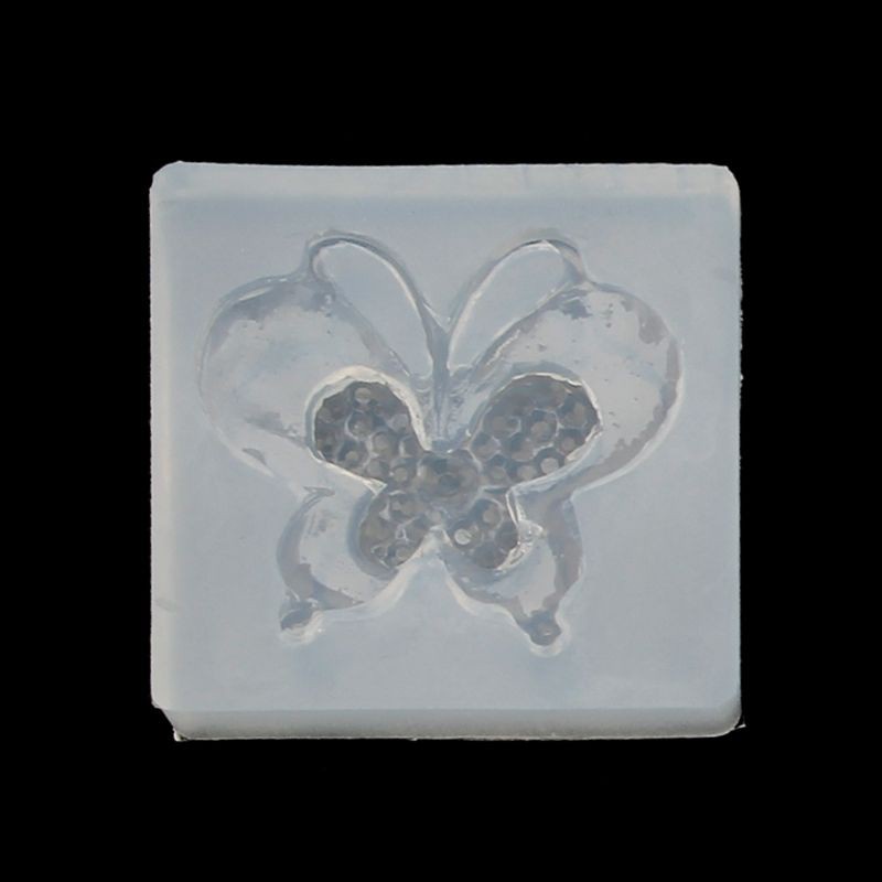 Glitter Cute Butterfly Silicone Resin Molds Earring Necklace Pendant Jewelry Tools