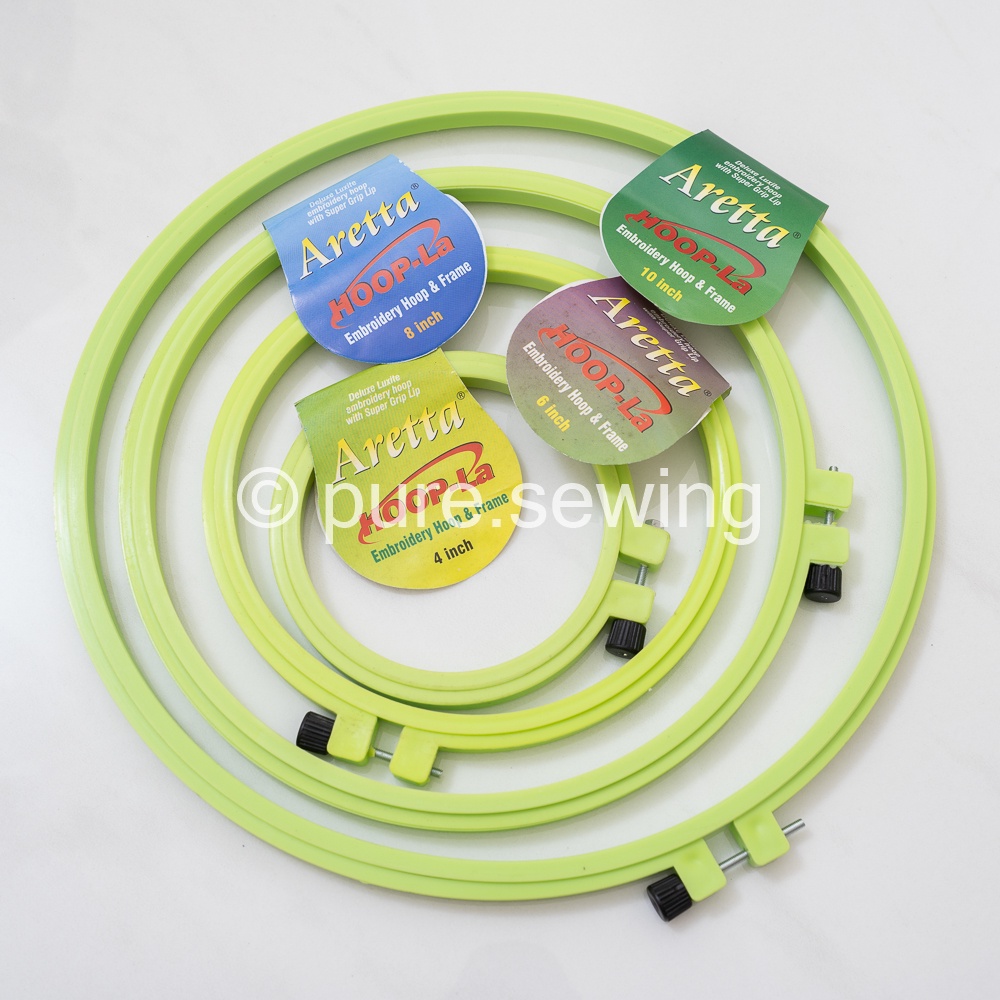 Embroidery Hoop / Pembidang / Pemidangan Plastik / Pemidangan / Pidangan Sulam Berbagai Ukuran Alat Jahit