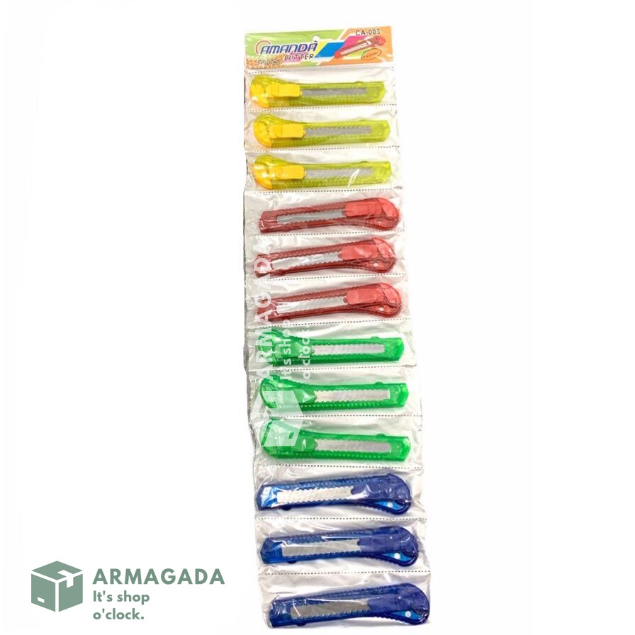 

Cutter - Pisau Cutter - Pemotong Kertas - Peralatan Packing Serbaguna ECER