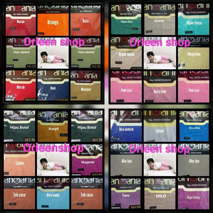 PILIH WARNA ANSANIA SAUDI PREMIUM JILBAB SEGI EMPAT RAWIS SQUARE HIJAB BERKUALITAS