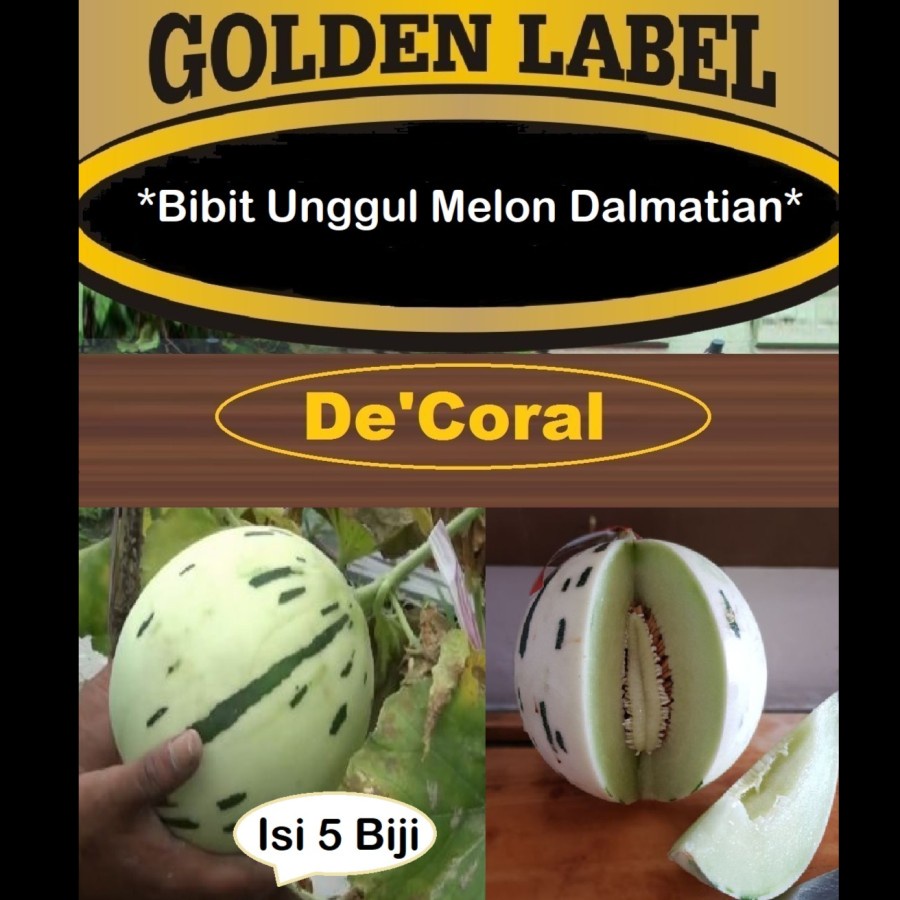 Bibit Unggul Melon Dalmatian | Benih Melon Dalmatian | Biji Melon Dalmatian | Melon Dalmatian Seed |