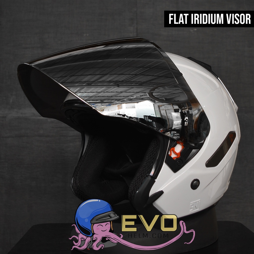 HELM CENTRO VRC ORIGINAL VISOR IRIDIUM FREE BUBBLE - ONGKIR 1KG SAJA