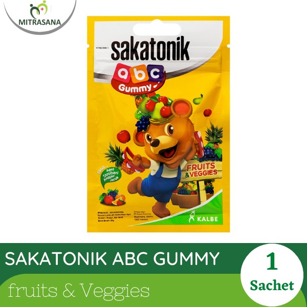 Sakatonik ABC Gummy Fruits &amp; Veggies 1 Sachet