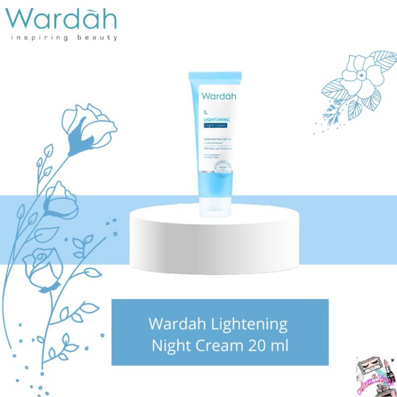 ☃Cutezz_Ching1☃Wardah Lightening Night Cream 20ml