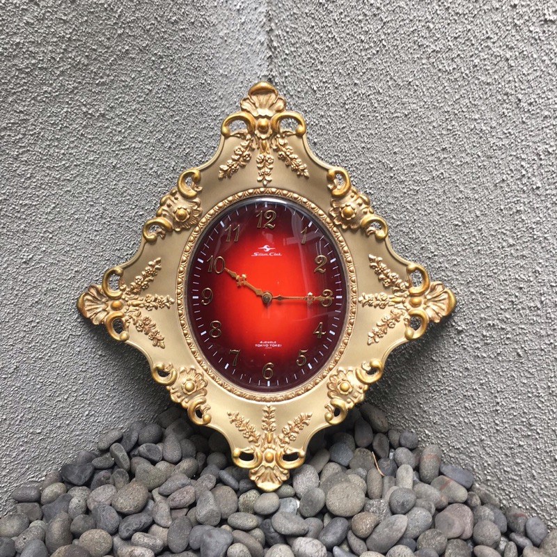 Jual jam dinding klasik bergaya eropa renaissance, silicon clock by