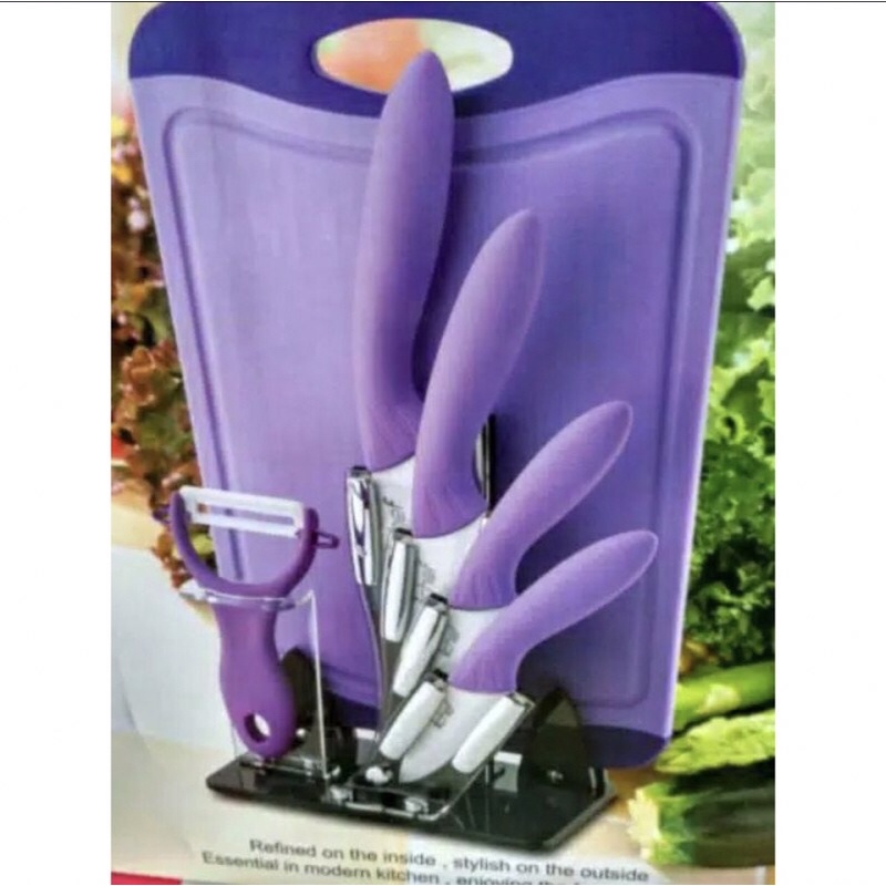 PISAU KERAMIK SET FLOWER by ICHEF / IFA COOKWARE