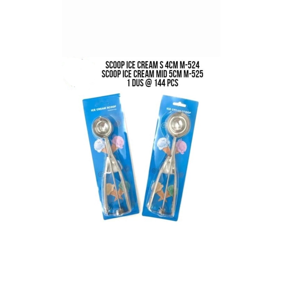Scoop Ice Cream Ukuran 4cm dan 5cm